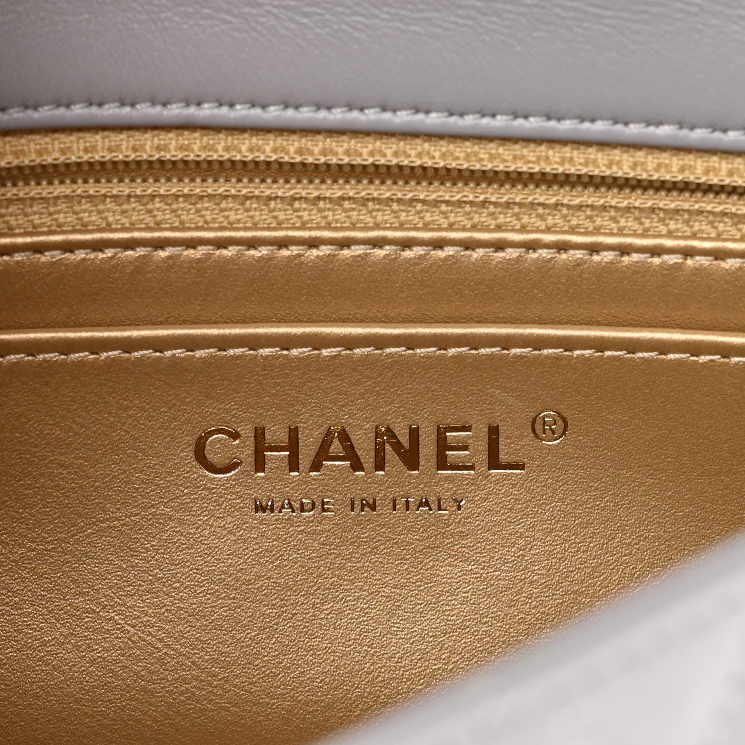 Chanel Lambskin Quilted Mini Rectangular Pearl Crush Flap Grey 6 of 12