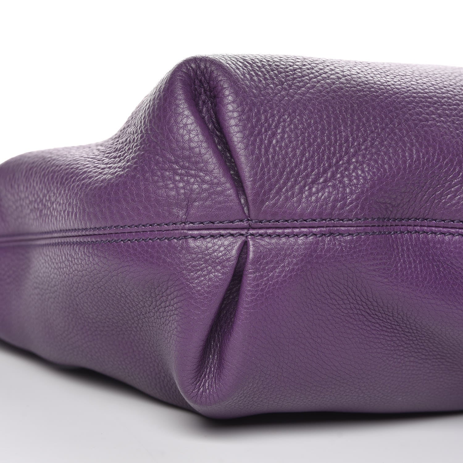 Gucci Pebbled Calfskin Soho Hobo Shine Purple 7 of 9