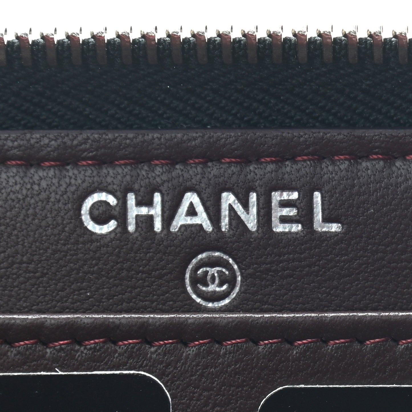 Lambskin Quilted Large Gusset Zip Around Wallet Black