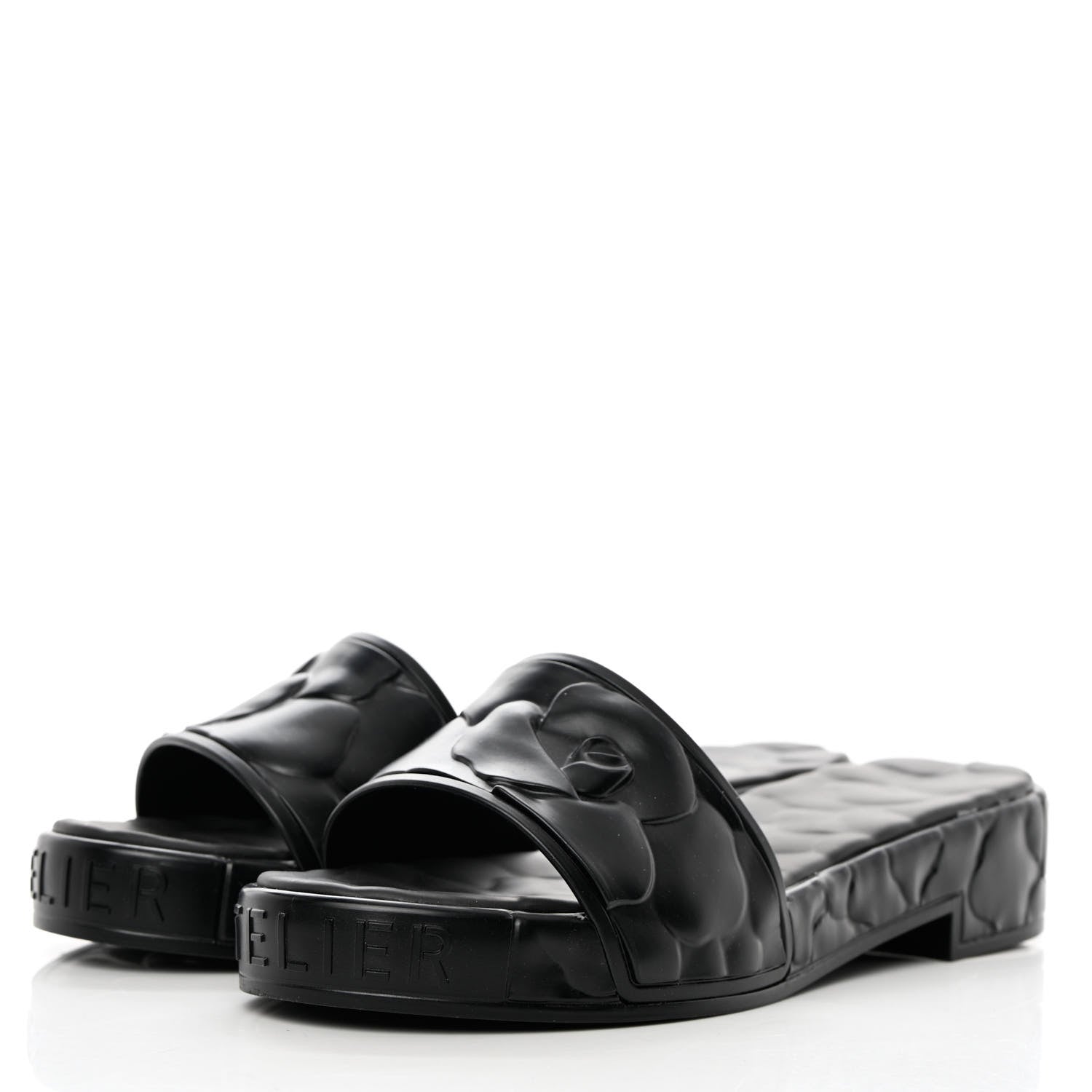 Valentino Garavani Rubber Atelier 03 Rose Edition 25/40mm Platform Slide Sandals 40 Black 6 of 12