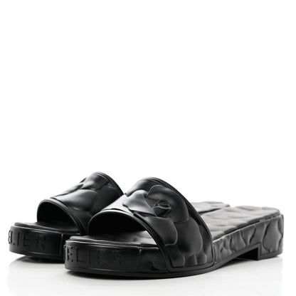 Valentino Garavani Rubber Atelier 03 Rose Edition 25/40mm Platform Slide Sandals 40 Black 6 of 12