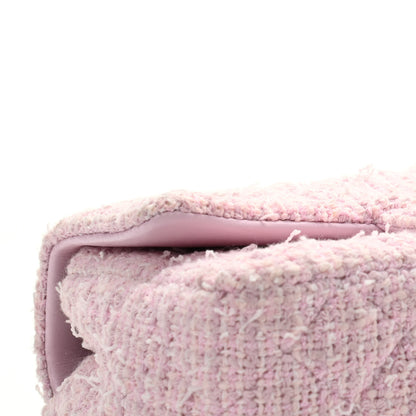 Chanel Tweed Quilted Mini Rectangular Flap Pink 12 of 14