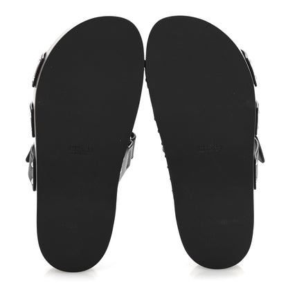 Hermes Calfskin Womens Kos Clog 38 Black 6 of 10