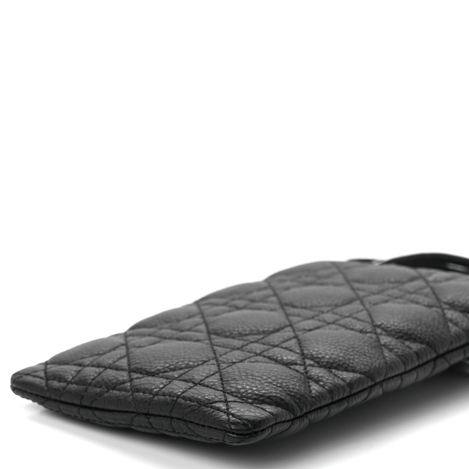 Christian Dior Supple Calfskin Cannage Caro Multifunctional Pouch Black 14 of 15