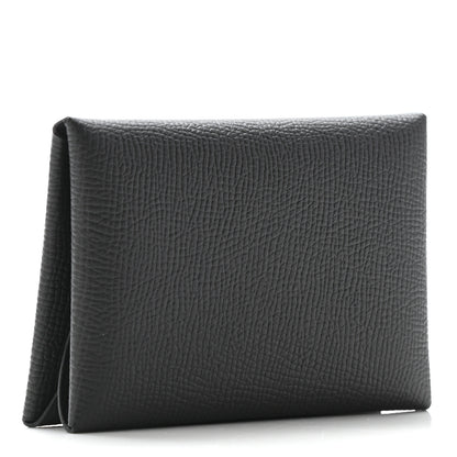 Hermes Epsom Calvi Duo Card Case Black 3 of 7