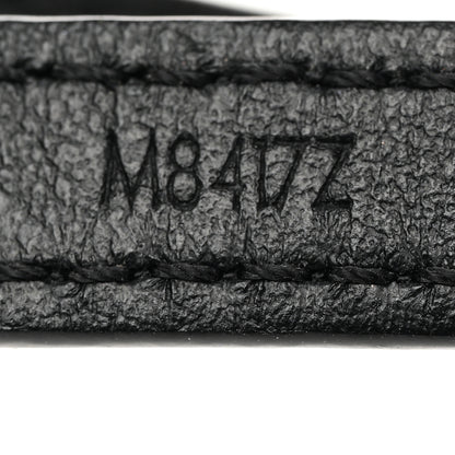 Louis Vuitton Calfskin Gram Bracelet Black 8 of 9