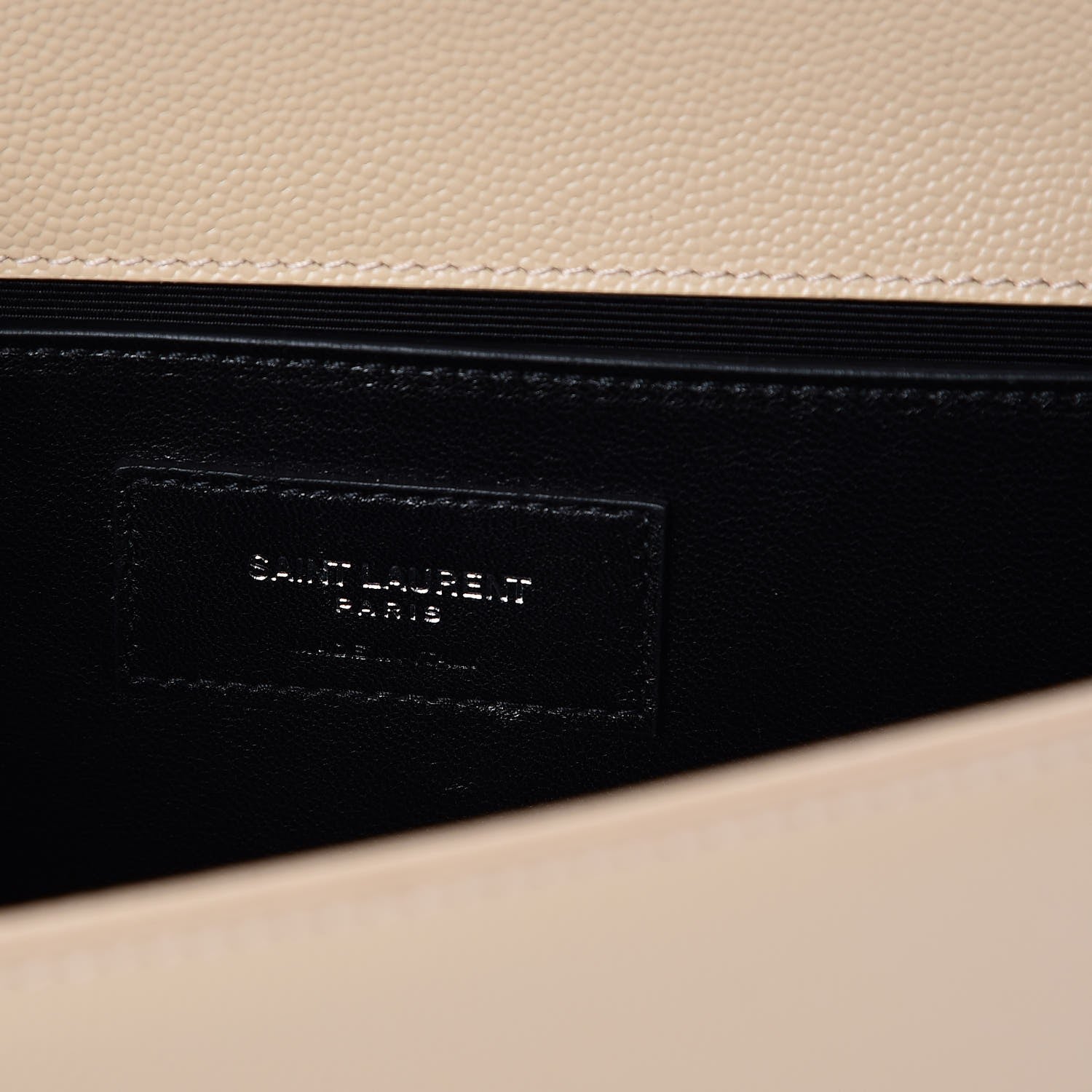 Saint Laurent Grain De Poudre Medium Monogram Kate Satchel Nude Powder 6 of 7