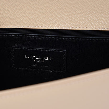 Saint Laurent Grain De Poudre Medium Monogram Kate Satchel Nude Powder 6 of 7