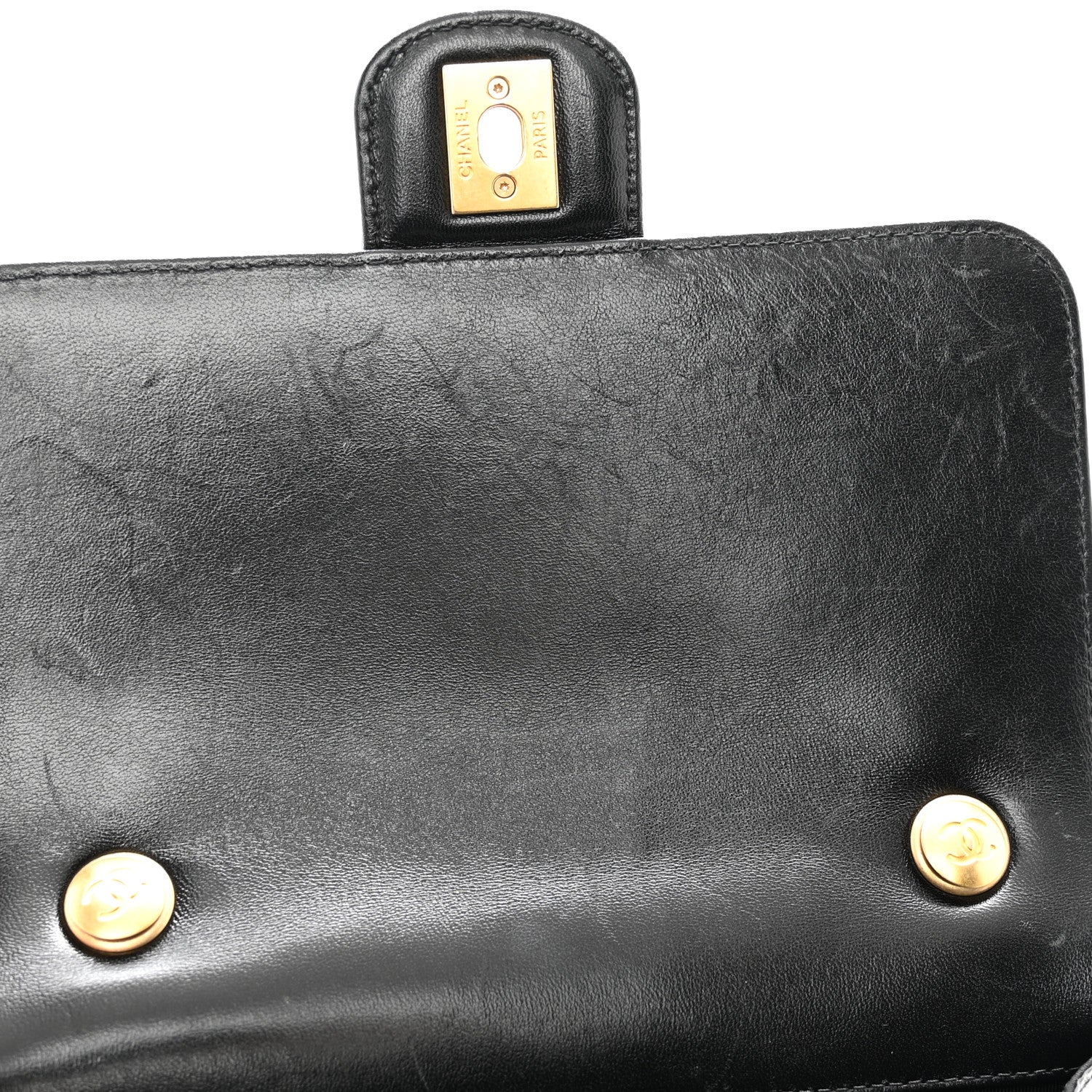 Chanel Shiny Lambskin Quilted Mini Flap Black 11 of 11