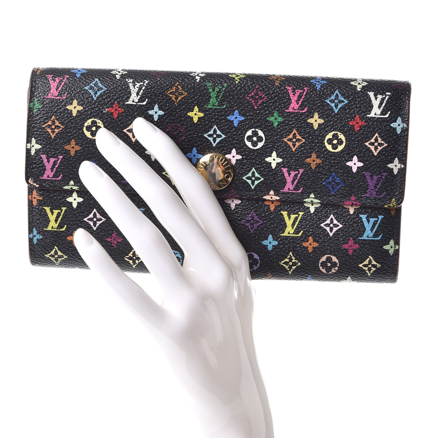 Monogram Multicolor Sarah Wallet Black
