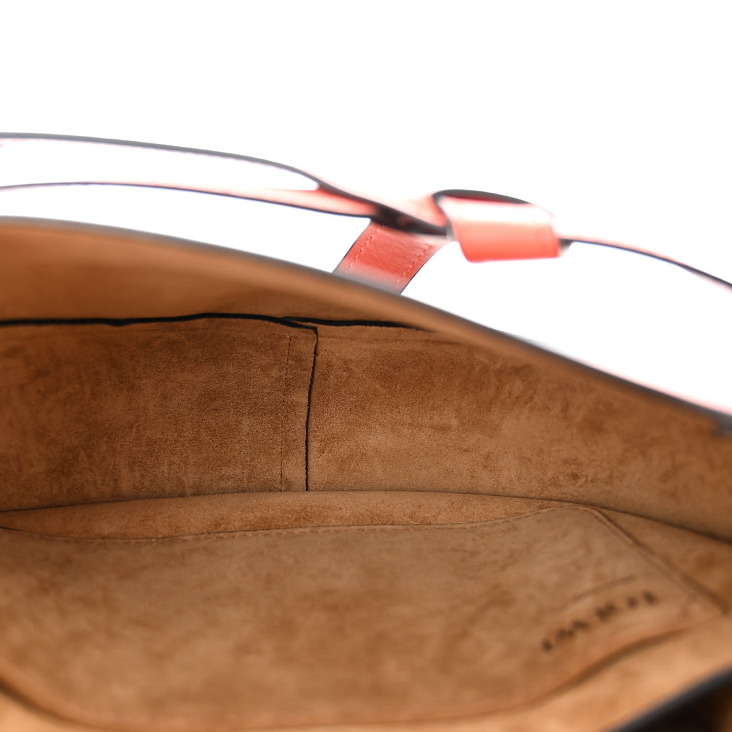 Calfskin Small Gate Crossbody Bag Orange Black