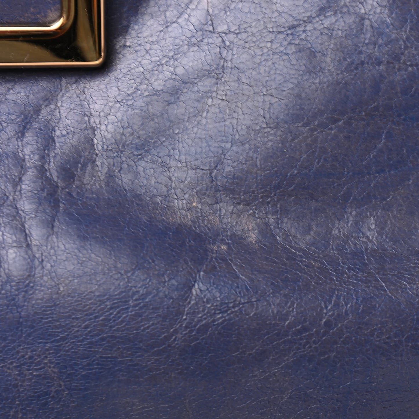 Tumbled Lambskin Medium Ethel Satchel Blue