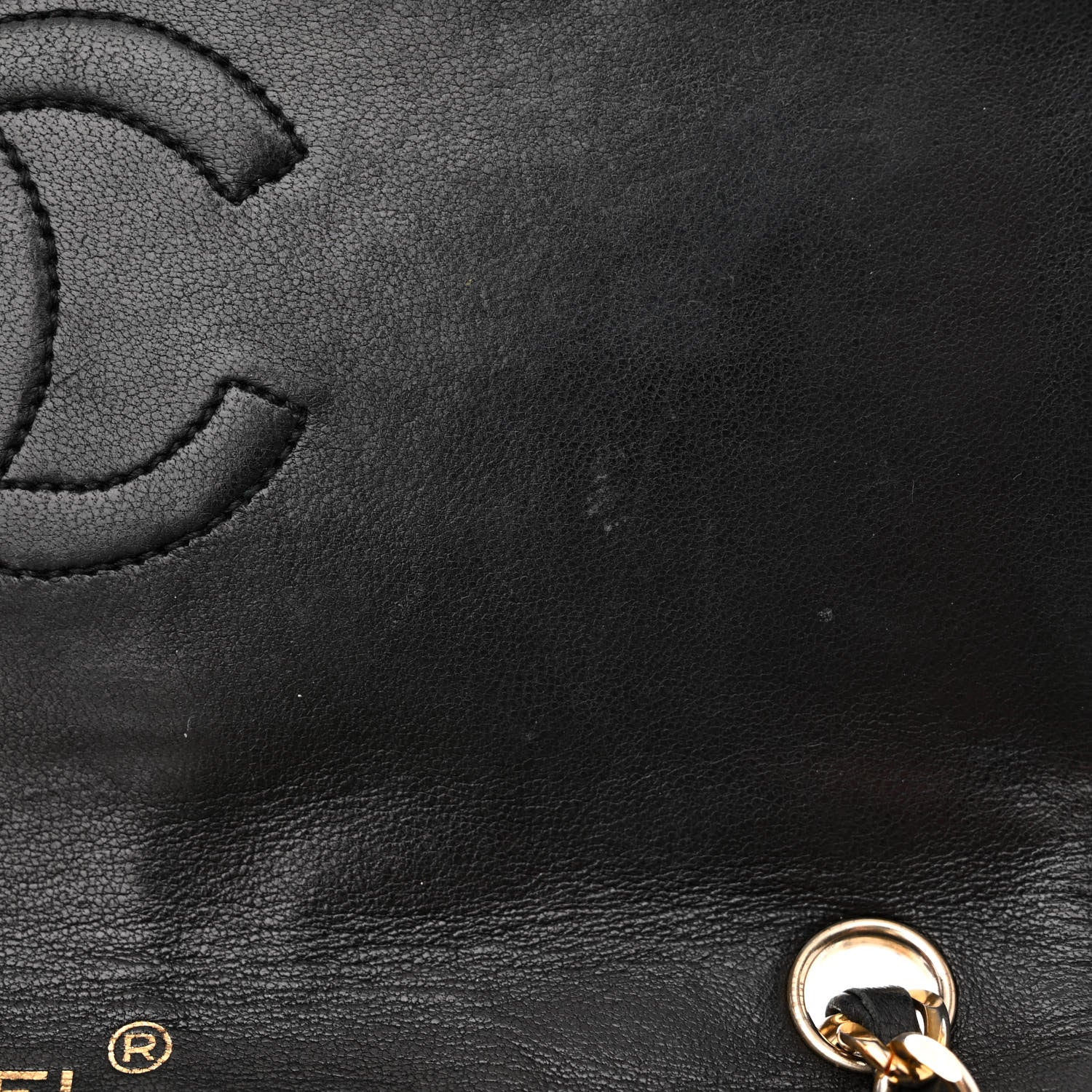 Chanel Lambskin Stitched Single Flap Black 12 of 16