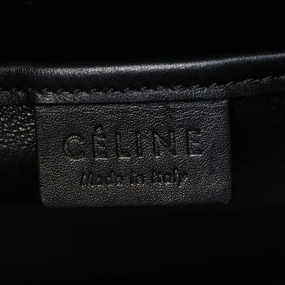 Celine Drummed Calfskin Nubuck Nano Tri-Color Luggage Burgundy 6 of 9