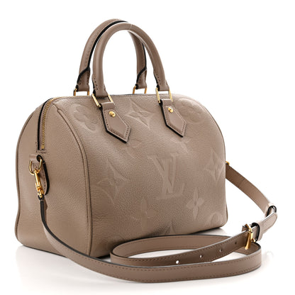 Louis Vuitton Empreinte Monogram Giant Speedy Bandouliere 25 Tourterelle 3 of 10