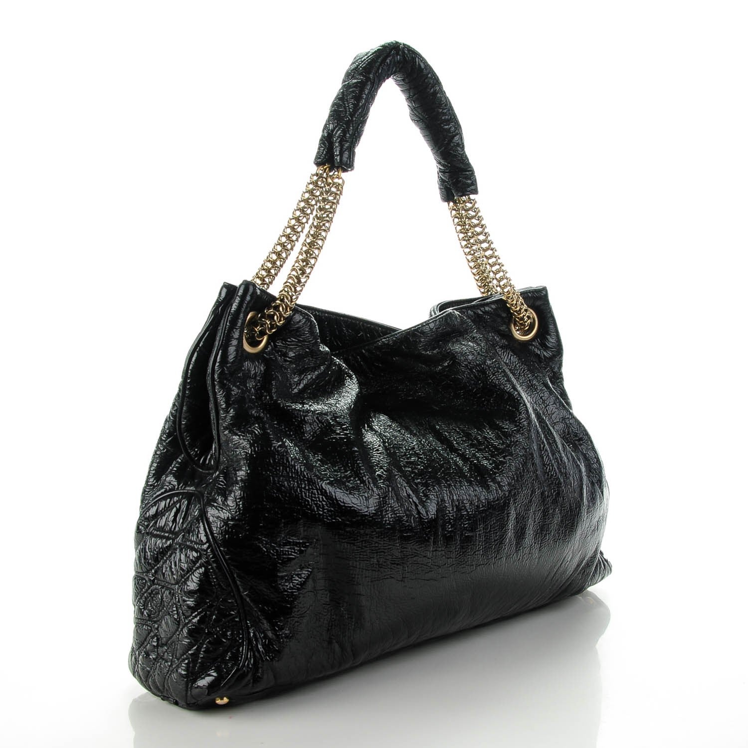 Chanel Vinyl Rodeo Tote Black 3 of 8