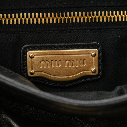 Miu Miu Nappa Matelasse Coffer Hobo Black 6 of 12