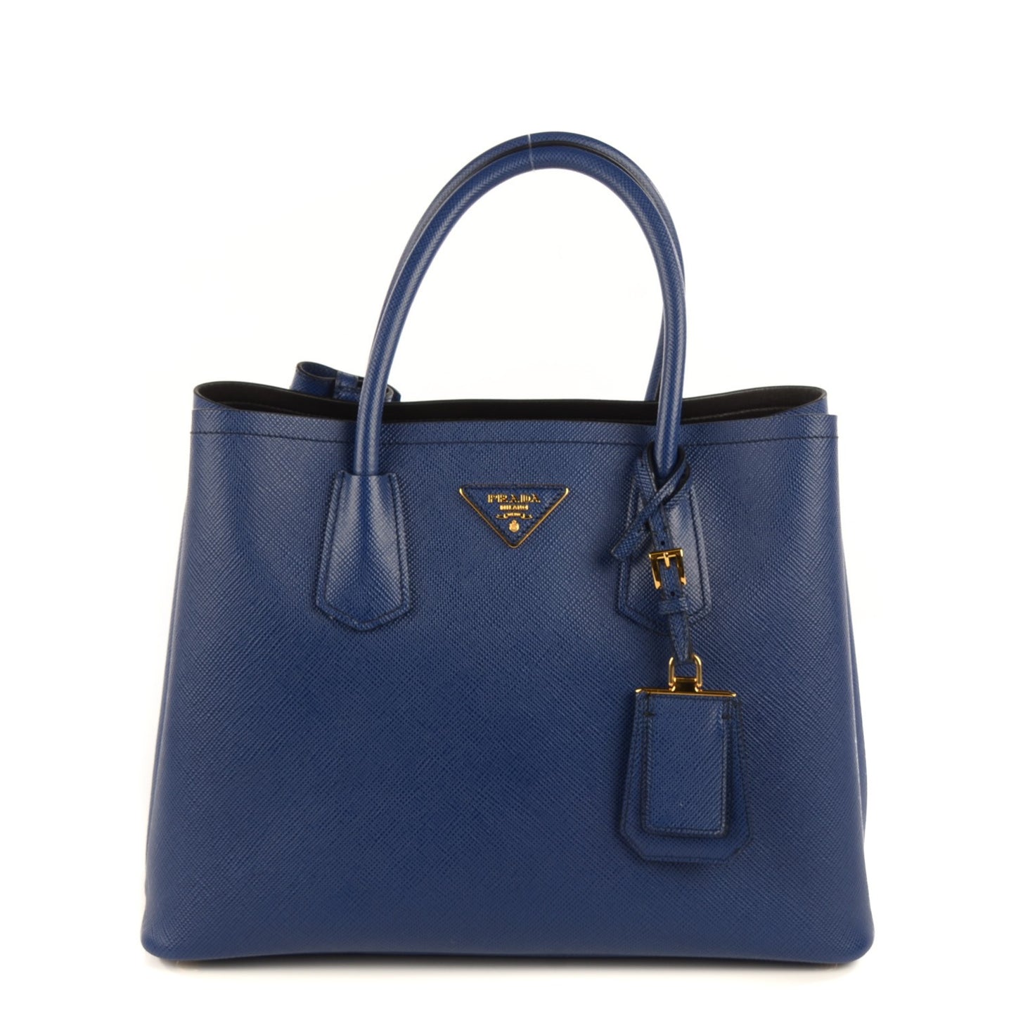 Saffiano Cuir Medium Double Bag Inchiostro