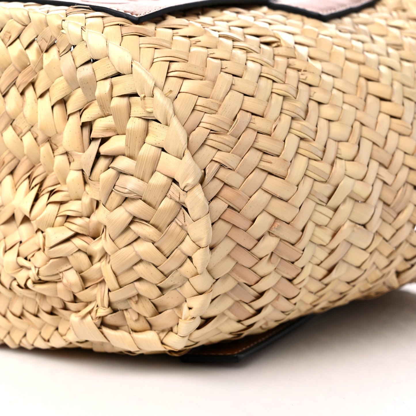 Raffia Small Basket Tote Bag Natural Tan