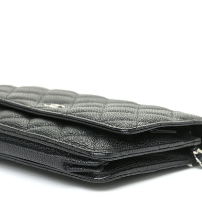 Chanel Caviar Quilted Wallet On Chain WOC Black 6 of 16