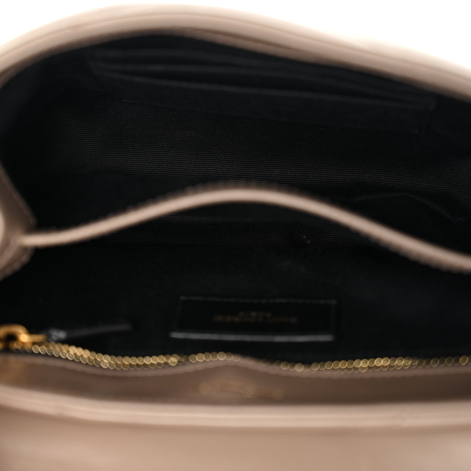 Saint Laurent Calfskin Y Quilted Monogram Toy Loulou Crossbody Bag Taupe 5 of 12