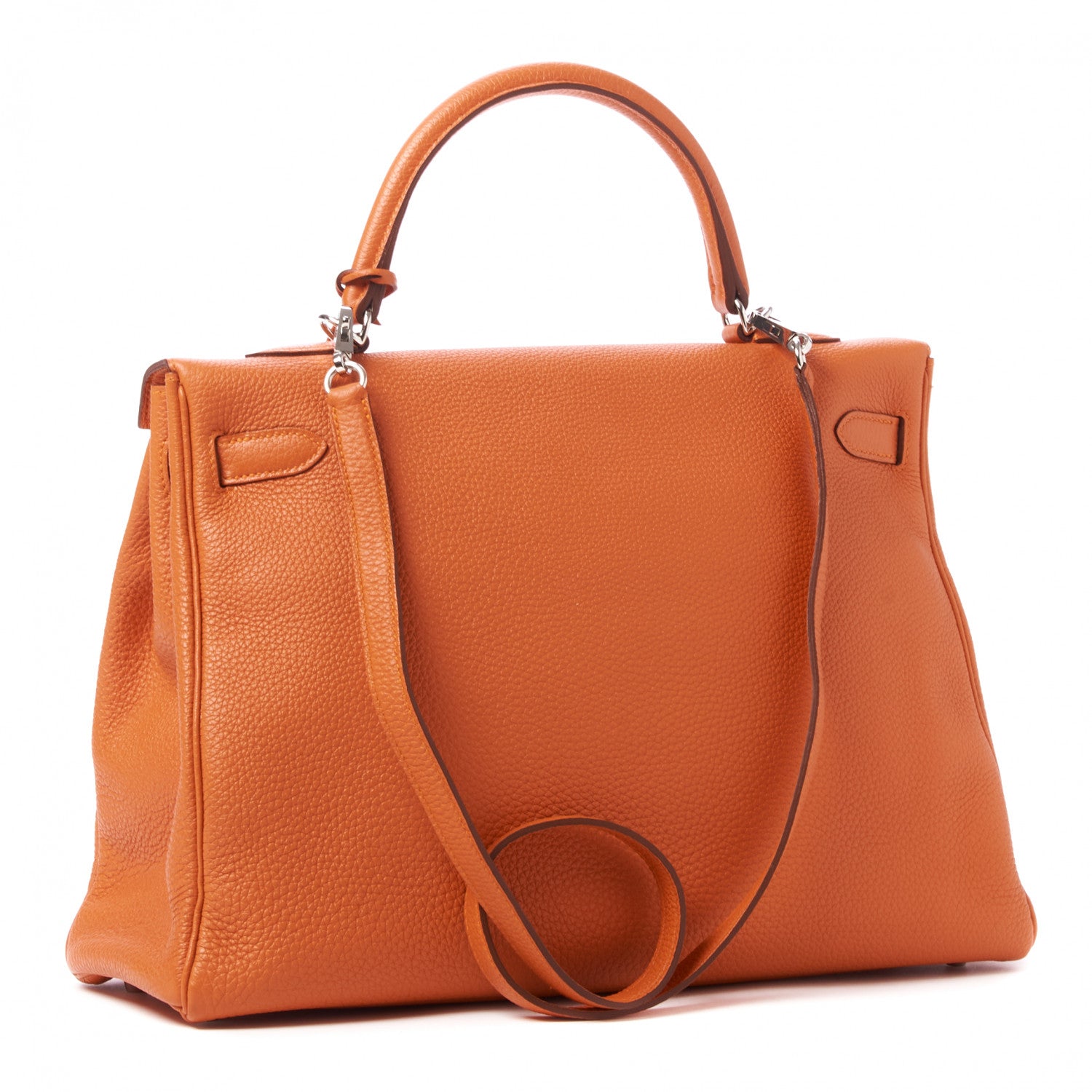 Hermes Togo Kelly Retourne 35 Orange 2 of 32