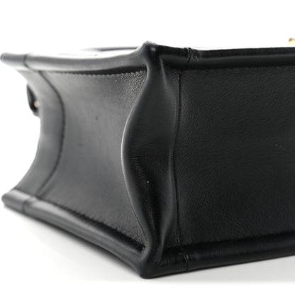 Christian Dior Calfskin Macrocannage Mini Book Tote Black 9 of 12