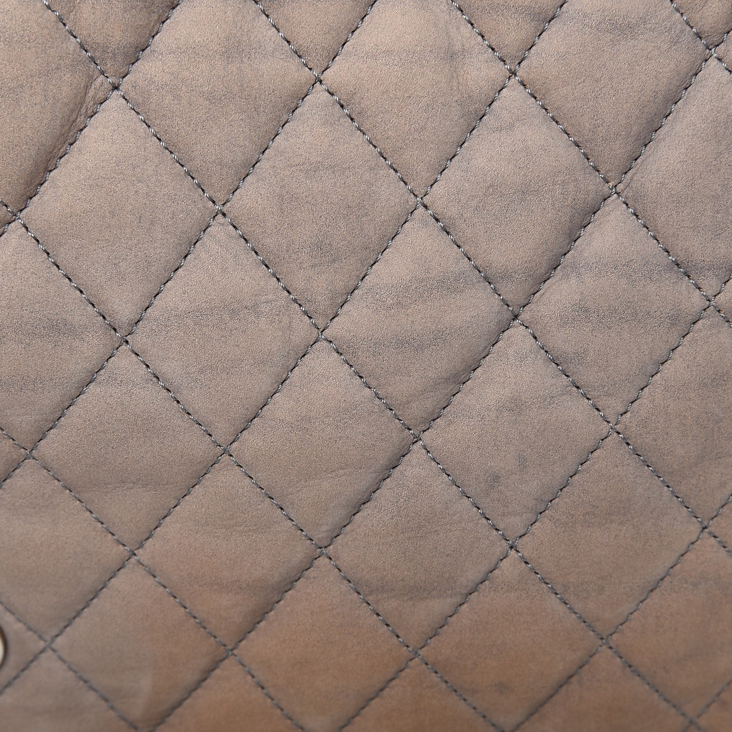 Chanel Nubuck Quilted Chain Around Maxi Flap Grey 9 of 10
