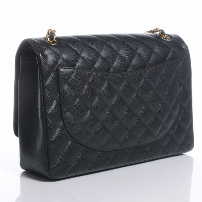 Chanel Caviar Quilted Maxi Double Flap Black 3 of 8