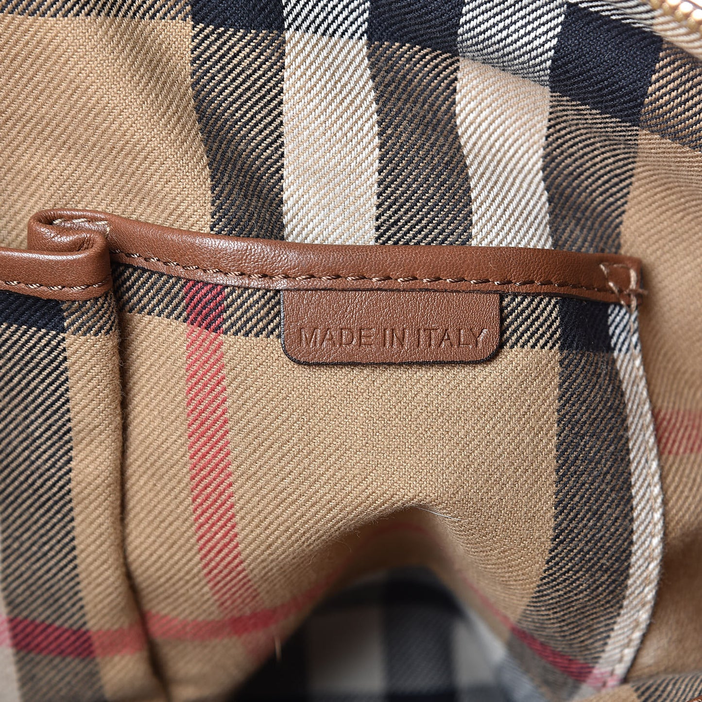 Calfskin House Check Small Salisbury Tote Brown