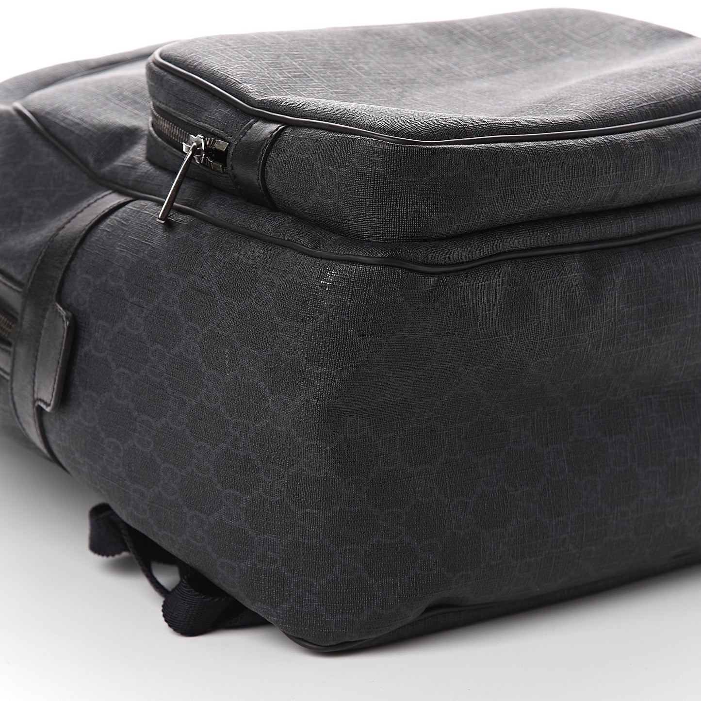 GG Supreme Monogram Medium Day Backpack Grey Black