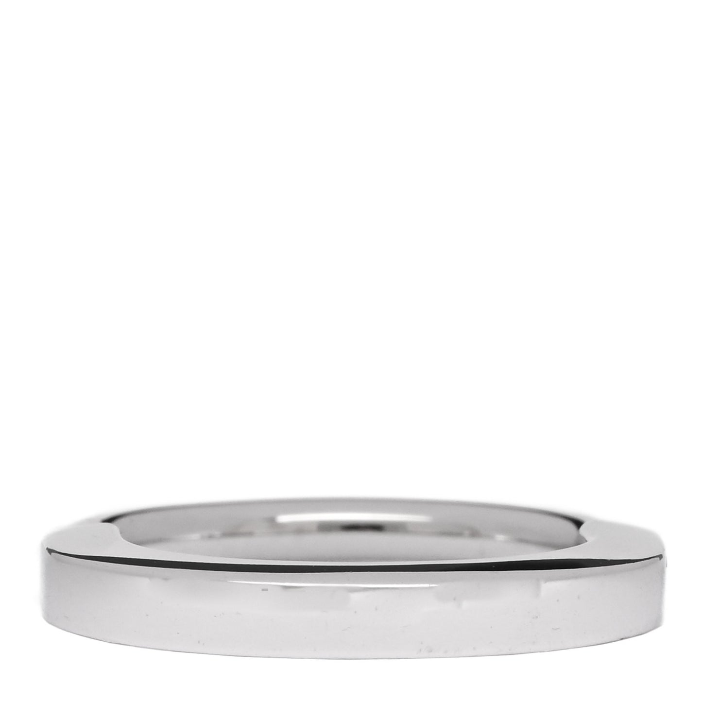 18K White Gold Lock Ring 50 5.5