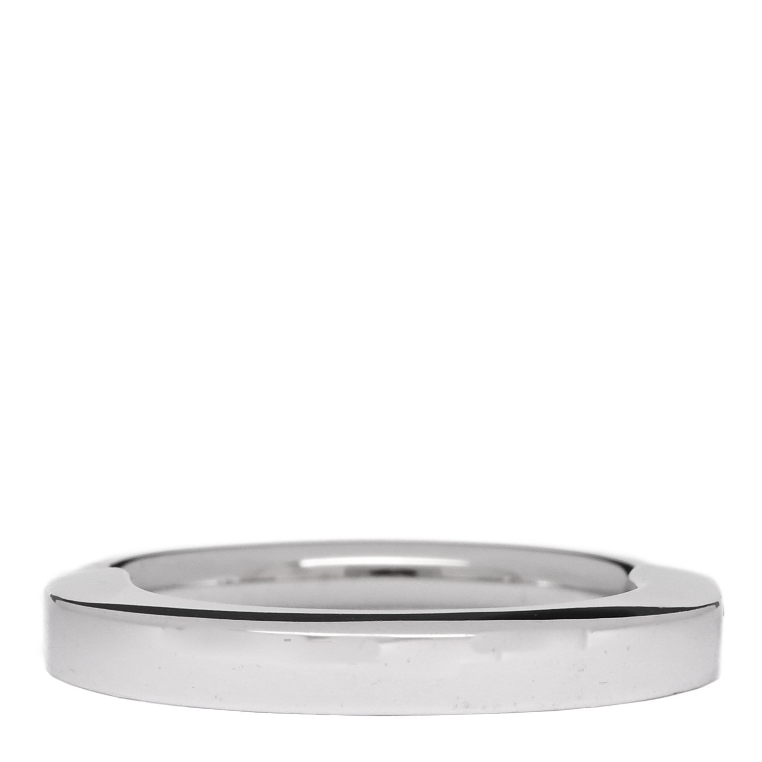 Tiffany 18K White Gold Lock Ring 50 5.5 3 of 5