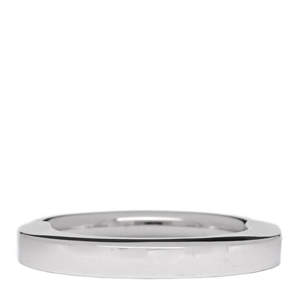 Tiffany 18K White Gold Lock Ring 50 5.5 3 of 5