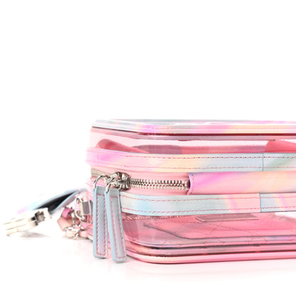 Chanel PVC Patent Calfskin Patent Lambskin Small CC Vanity Case Pink 8 of 9