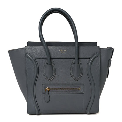 Celine Baby Drummed Calfskin Micro Luggage Kohl 1 of 9