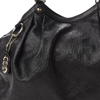 Gucci Guccissima Large Sukey Tote Black 10 of 14