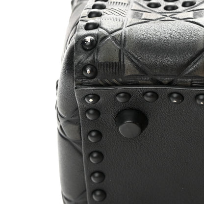 Christian Dior Calfskin Cannage Embossed Studded Medium Supple Lady Dior Black 15 of 16