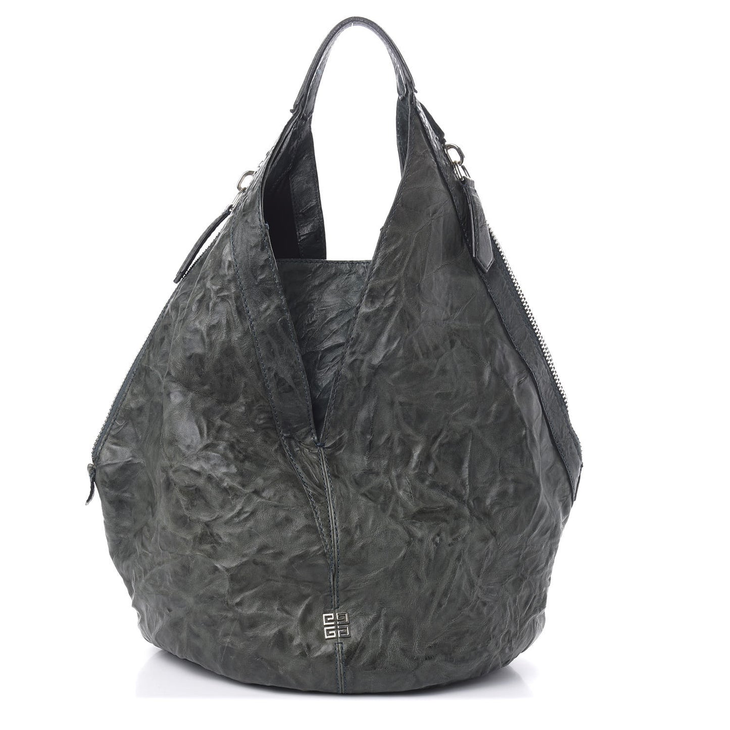 Tumbled Sheepskin Tinhan Hobo Emerald