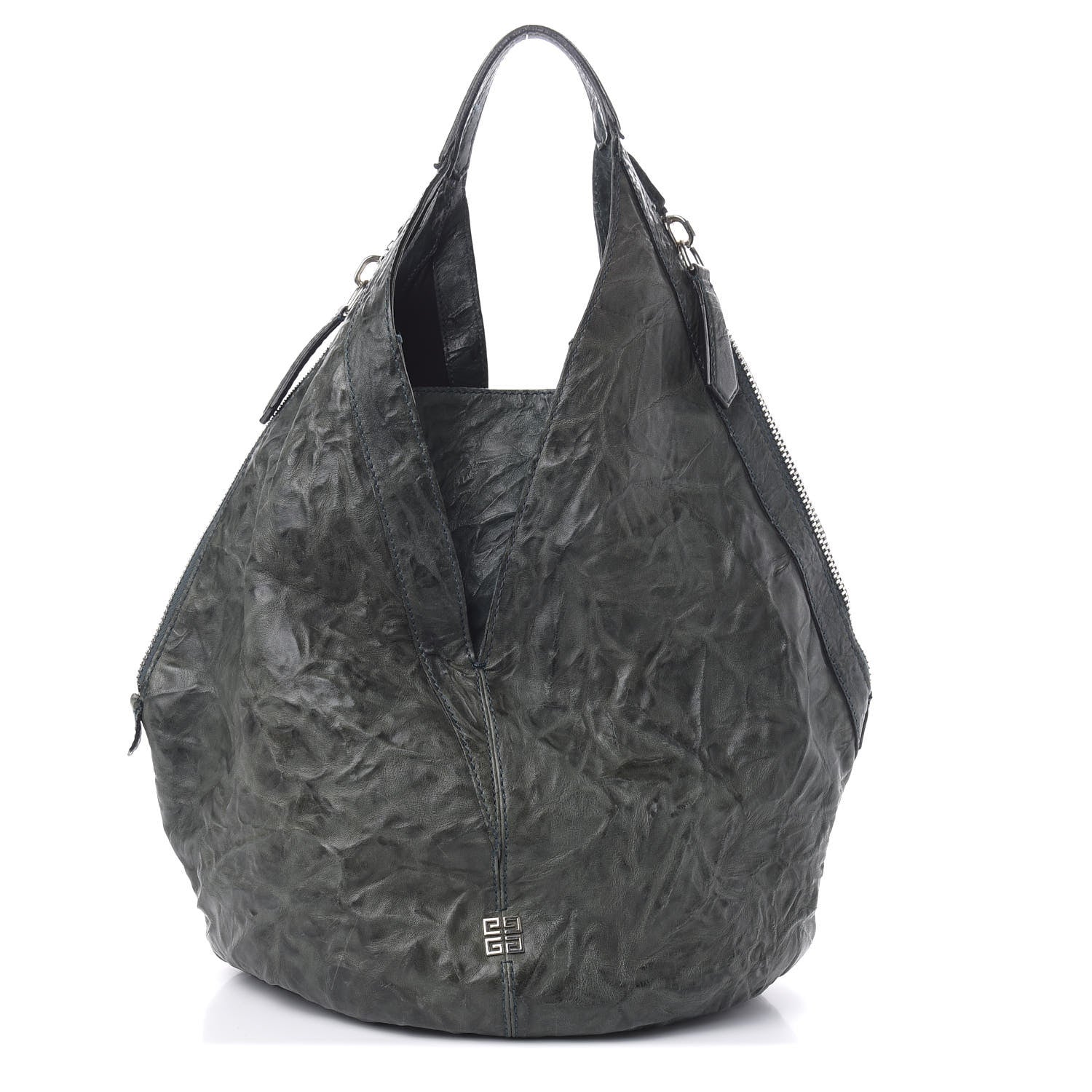 Givenchy Tumbled Sheepskin Tinhan Hobo Emerald 1 of 12