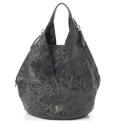 Givenchy Tumbled Sheepskin Tinhan Hobo Emerald 1 of 12