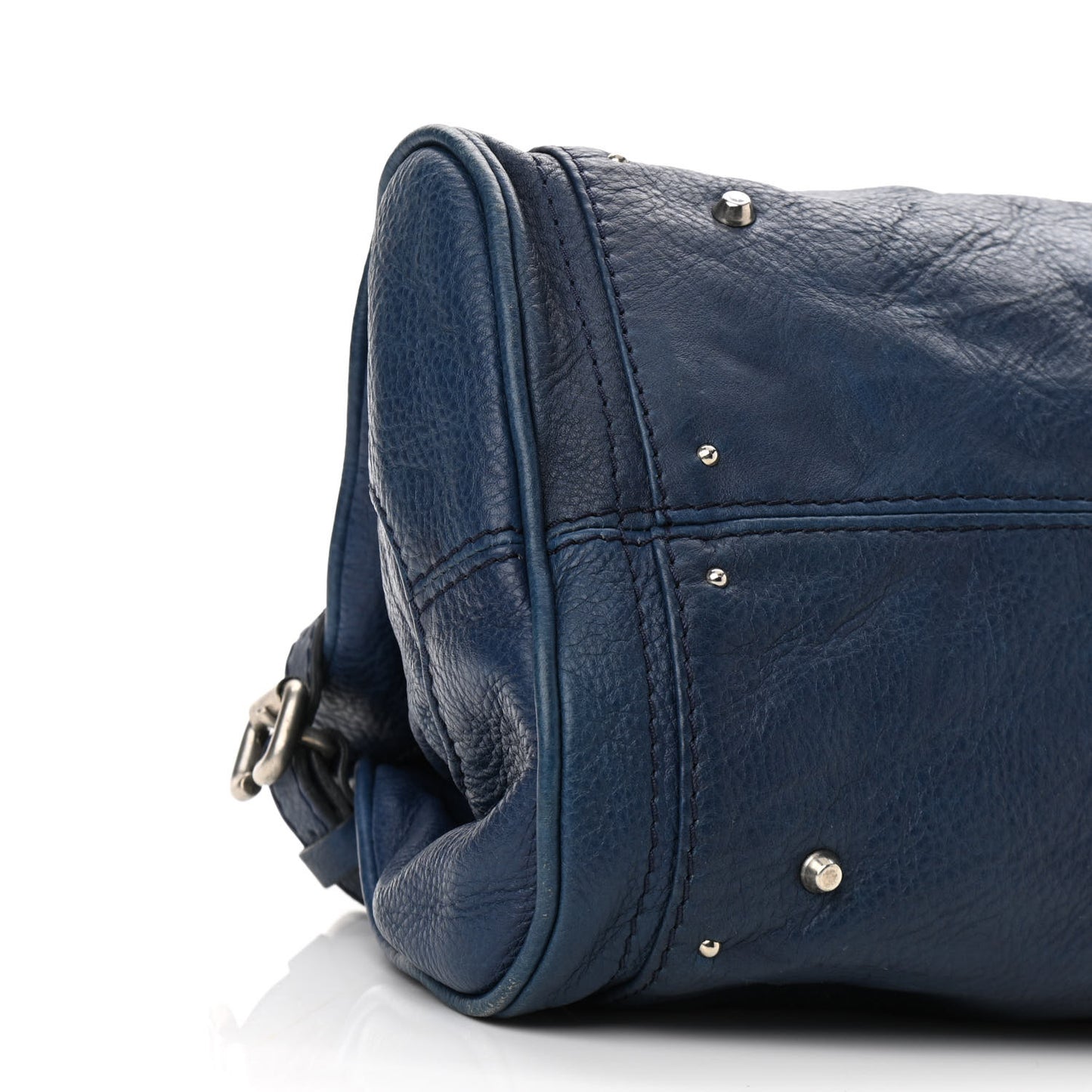 Calfskin Paddington Satchel Blue