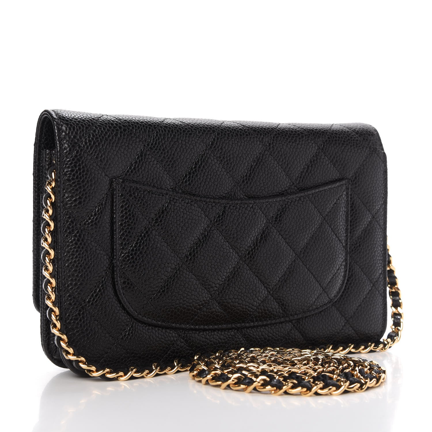 Chanel Caviar Quilted Wallet On Chain WOC Black 3 of 12