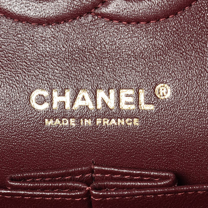Chanel Lambskin Quilted Medium Double Flap Black 8 of 10