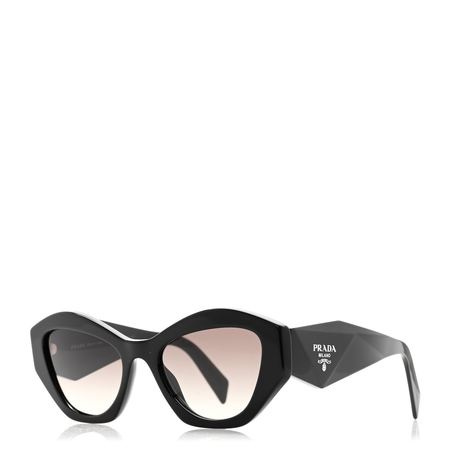 Prada Acetate Symbole Sunglasses SPR 07Y Black 1 of 8