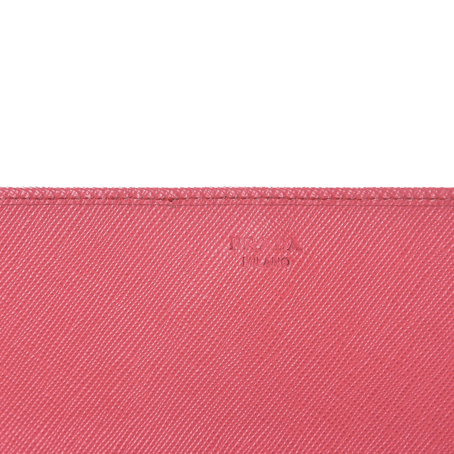 Prada Saffiano Metal Oro Chain Wallet Peonia 7 of 13