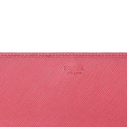 Prada Saffiano Metal Oro Chain Wallet Peonia 7 of 13