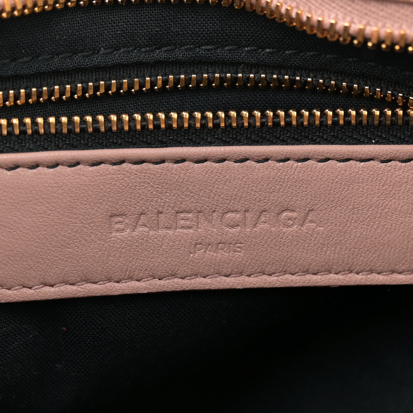 Chevre Gold Metallic Edge Hardware City Rose Des Sables