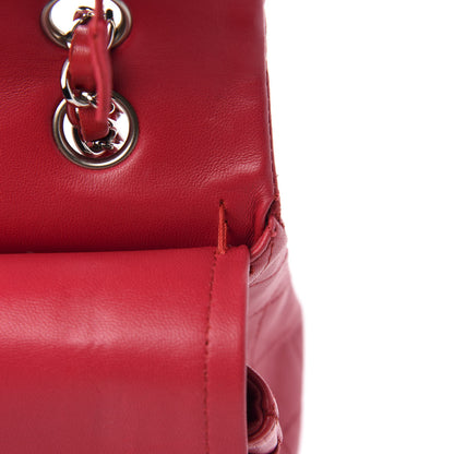 Chanel Lambskin Quilted Medium Double Flap Red 9 of 13