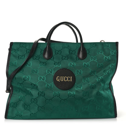 Gucci Econyl Nylon Monogram Large Off The Grid Tote Bag Scrabble Green Black 1 of 11